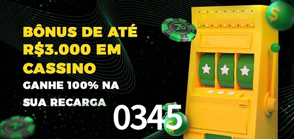 0345 melhor bônus de depósito
