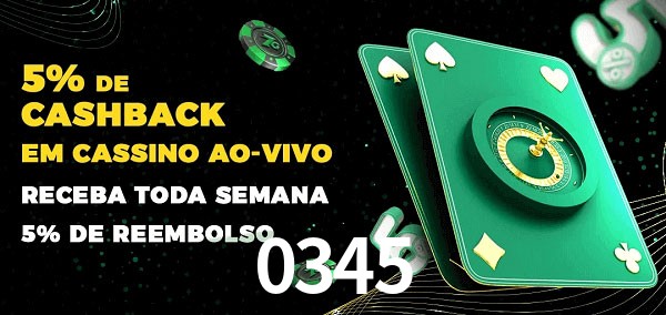 Promoções do cassino ao Vivo 0345